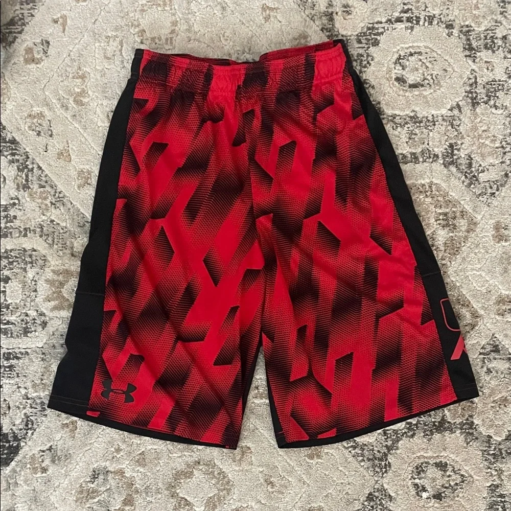 Under Armour Kids Shorts Set - Red, Gray, Black - Picture 2 of 13